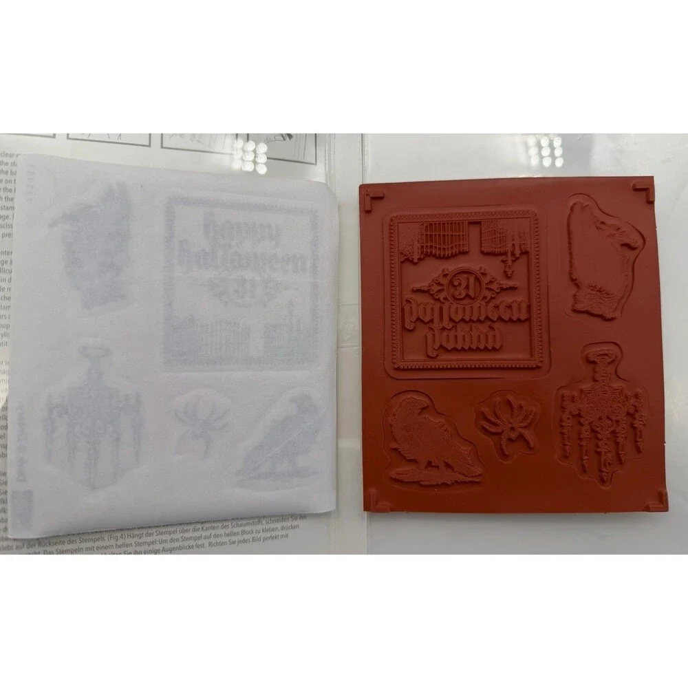 Stampin' Up! Dark & Dreary Halloween stamp set candles owl crow spider cemetery